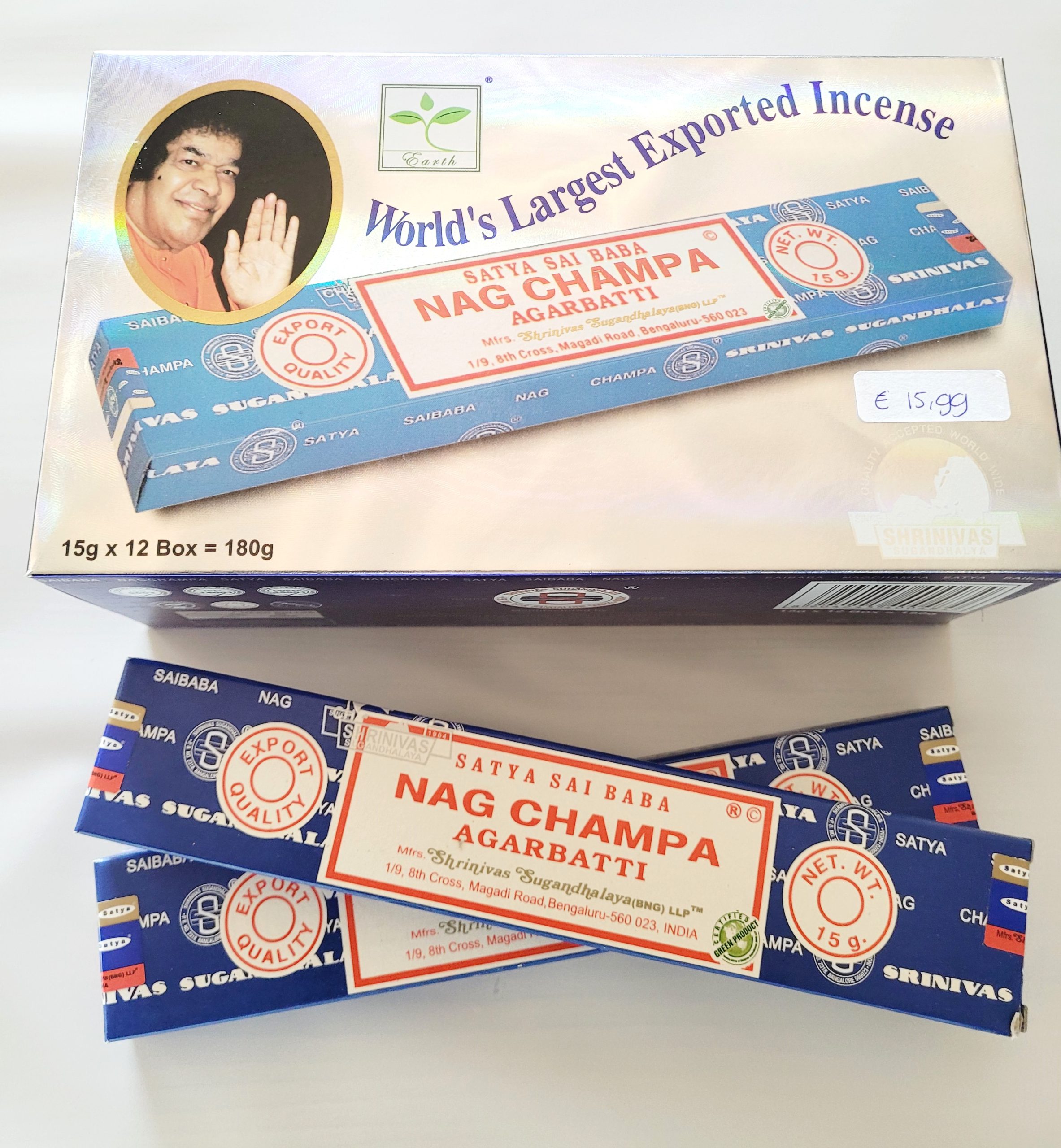 Nag Champa Wierook (grootverpakking)